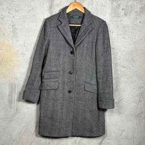 Lauren Ralph Lauren Charcoal Pea Coat